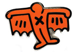 Keith Haring - Bat Demon Pin: Orange