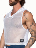 BIKE Hooded Sleeveless Practice Jersey - White