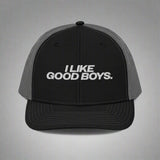 I Like Good Boys Trucker Hat - Black / Charcoal