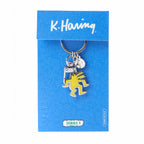 Keith Haring Yellow Dancing Dog Keyclip