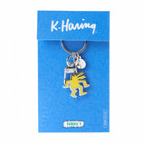 Yellow Dancing Dog Keyclip