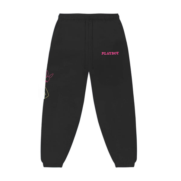 PLAYBOY Men's Bunny Outline Sweatpants