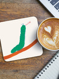 David Shrigley Coaster - Caterpillar Fuck