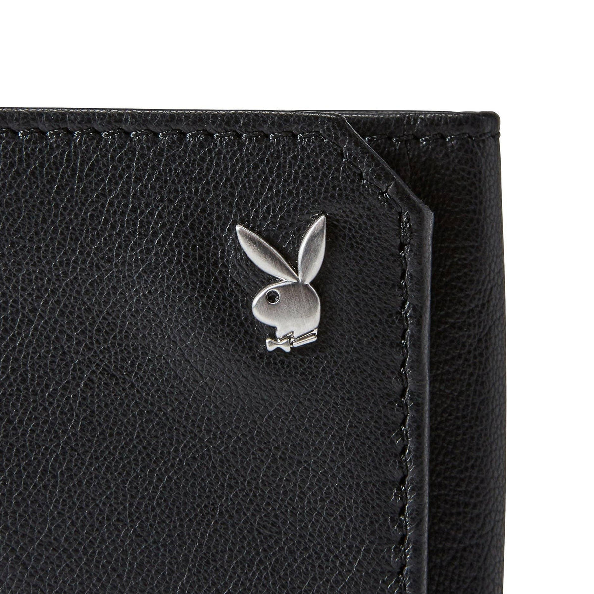 PLAYBOY Men's Milled Trifold Wallet