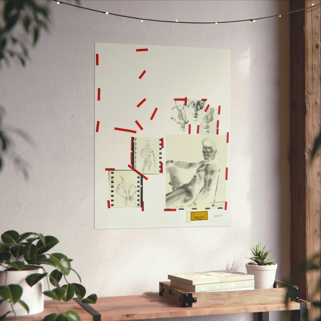 90S VINTAGE GAY PORN TRANSPARENCY Matte Vertical Poster #24