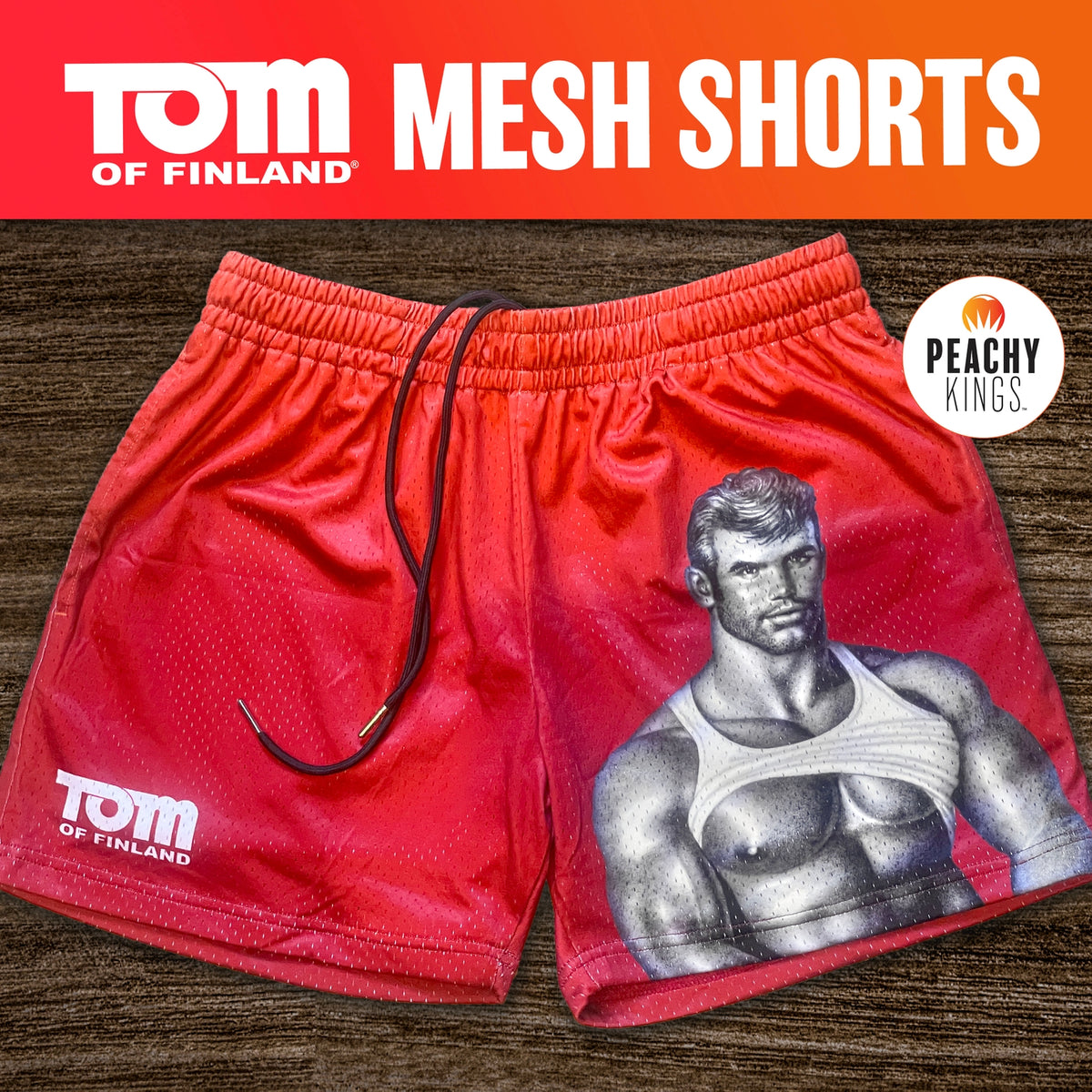 Tom of Finland Muscle Man Mesh Shorts