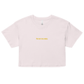 The Sun Is My Enemy Embroidered Crop Top