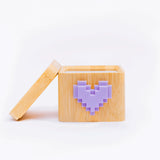 Lovebox Color & Photo - Lilac Pixel Heart