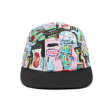 Jean-Michel Basquiat in Italian All-Over Print 5-Panel Cap