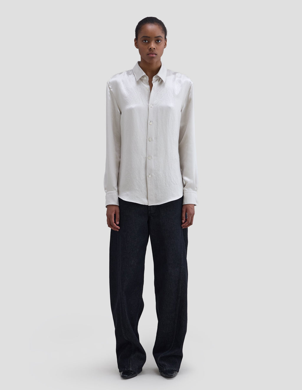 Eckhaus Latta Molten Buttondown Porcelain