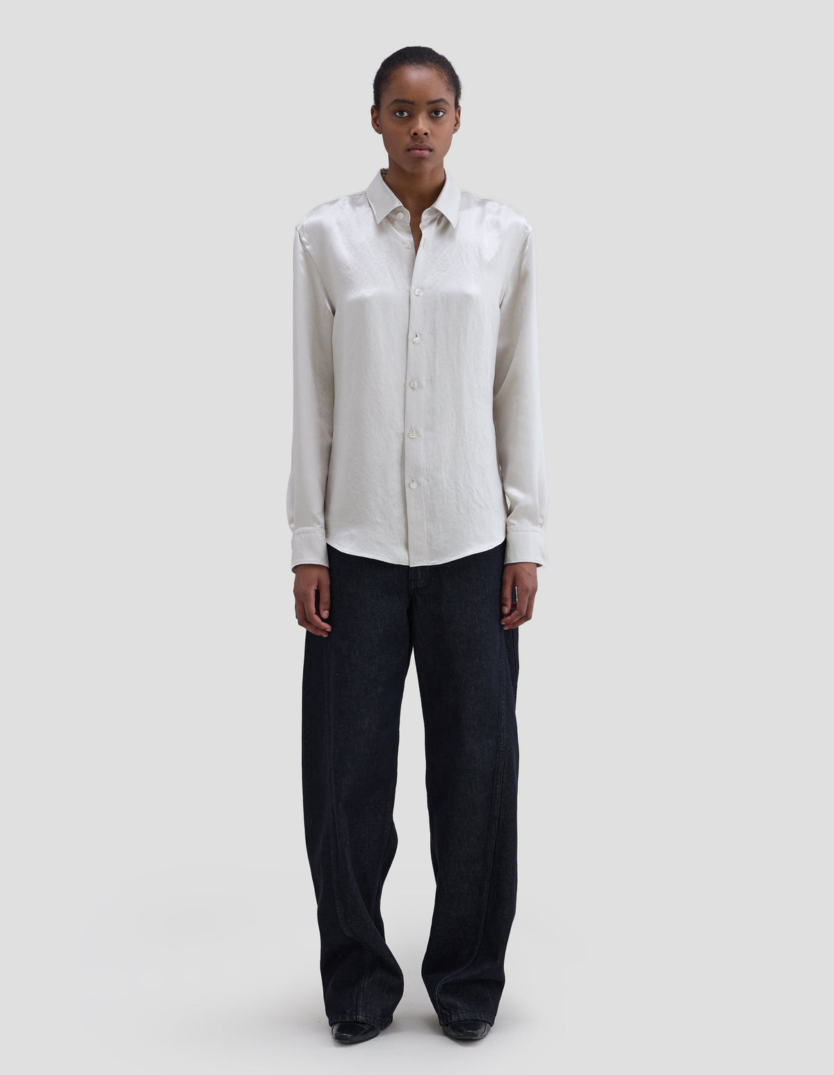 Eckhaus Latta Molten Buttondown Porcelain
