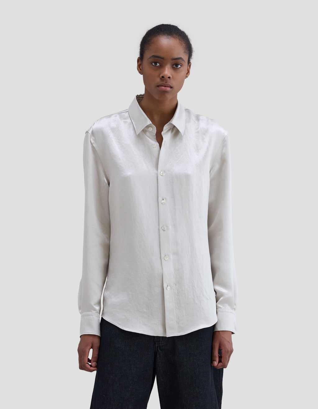 Eckhaus Latta Molten Buttondown Porcelain