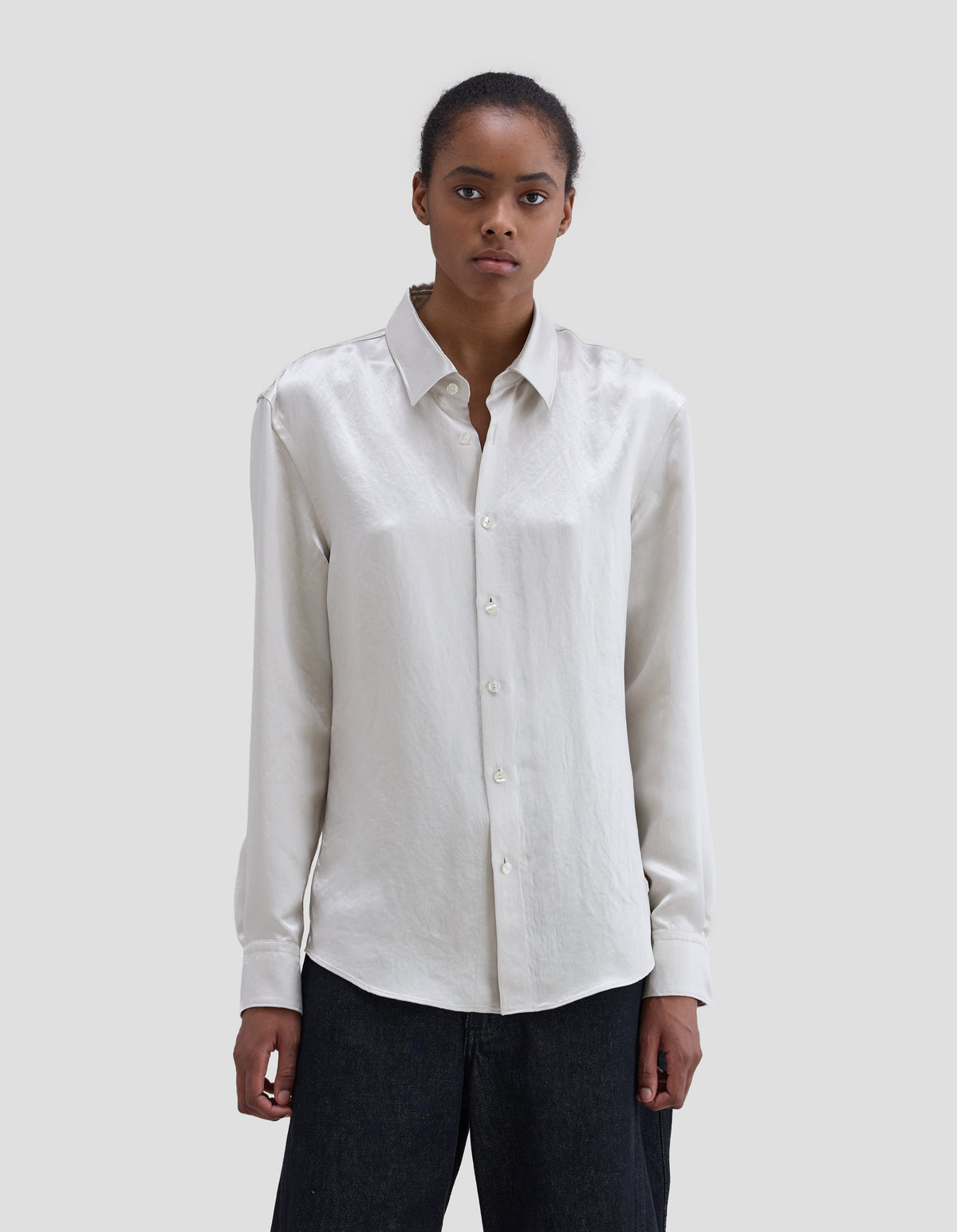 Eckhaus Latta Molten Buttondown Porcelain