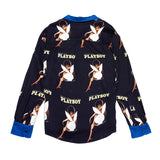 Soulland October 1971 Playboy Long Sleeve Camp Shirt