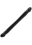 Classic Double Header Smooth Dildo 18in - Black