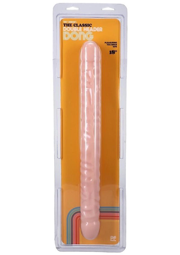 Classic Double Header Dildo 18in - Vanilla