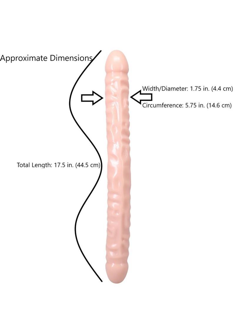 Classic Double Header Dildo 18in - Vanilla