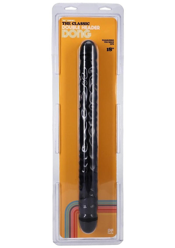 Classic Double Header Dildo 18in - Black