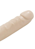 Jr. Veined Double Header Dildo 12in - Vanilla