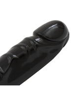 Jr. Veined Double Header Dildo 12in - Black