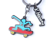 Skateboarder Keyclip