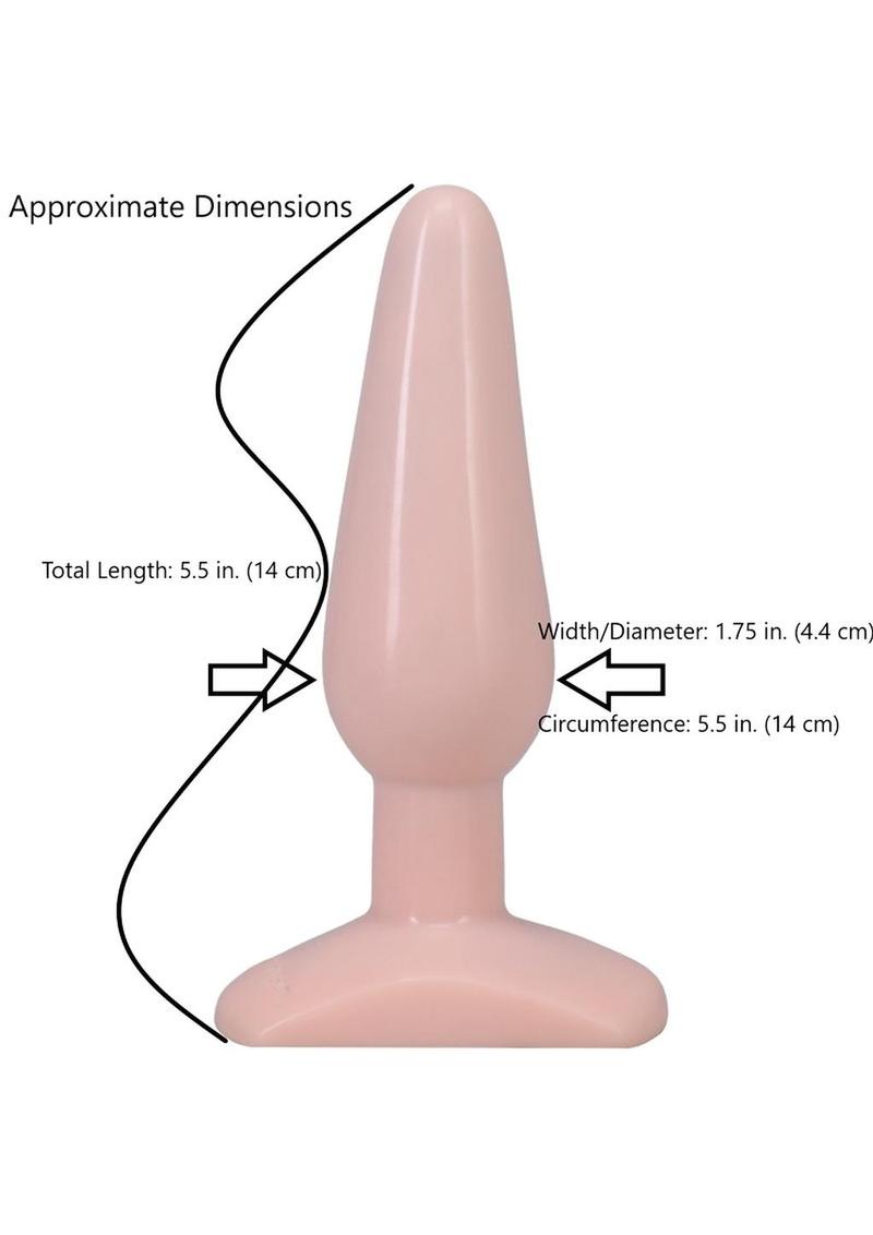 Doc Johnson Classic Butt Plug - Medium - Vanilla