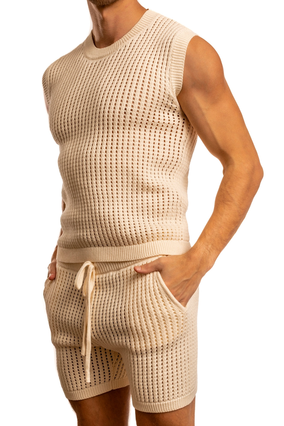 Roddy Crochet Knit Tank Top by Jack Adams - Two Colors