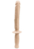Classic The Manhandler with Handle Dildo 14.5in - Vanilla