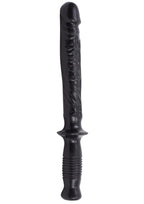 The Manhandler Dildo with Handle 14.5in - Black