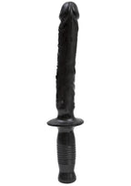 The Manhandler Dildo with Handle 14.5in - Black