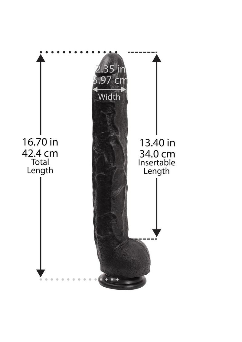Dick Rambone Dildo 17in - Black