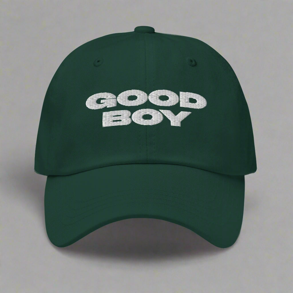 Good Boy Dad Hat by YES HOMO - Spruce