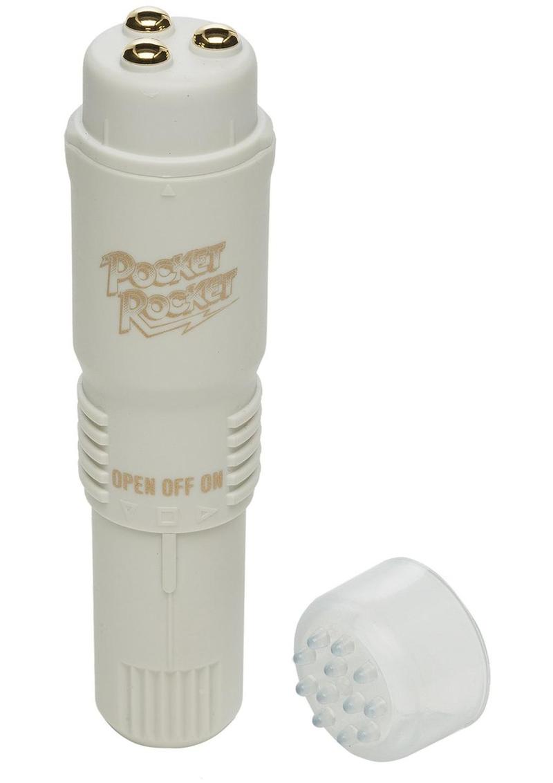 Pocket Rocket Mini Massager 4in - Ivory