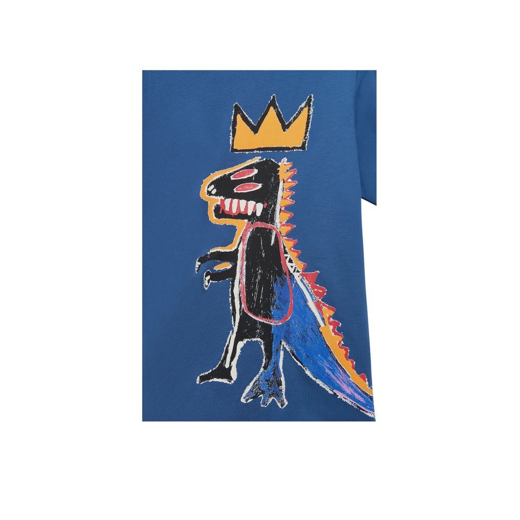 Jean-Michel Basquiat Pez Dispenser T-Shirt - Slate Blue