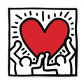 keith Haring Holding Heart Patch