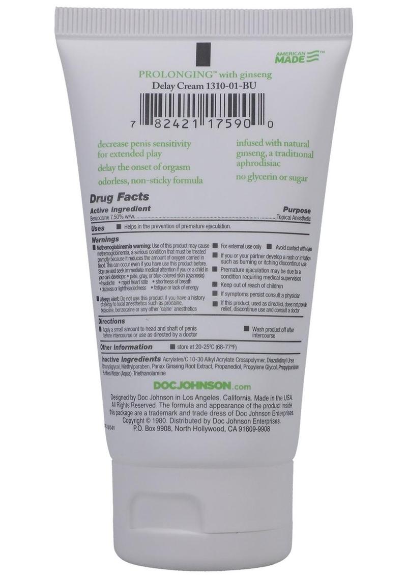Proloonging Delay Creme For Men (boxed) 2oz