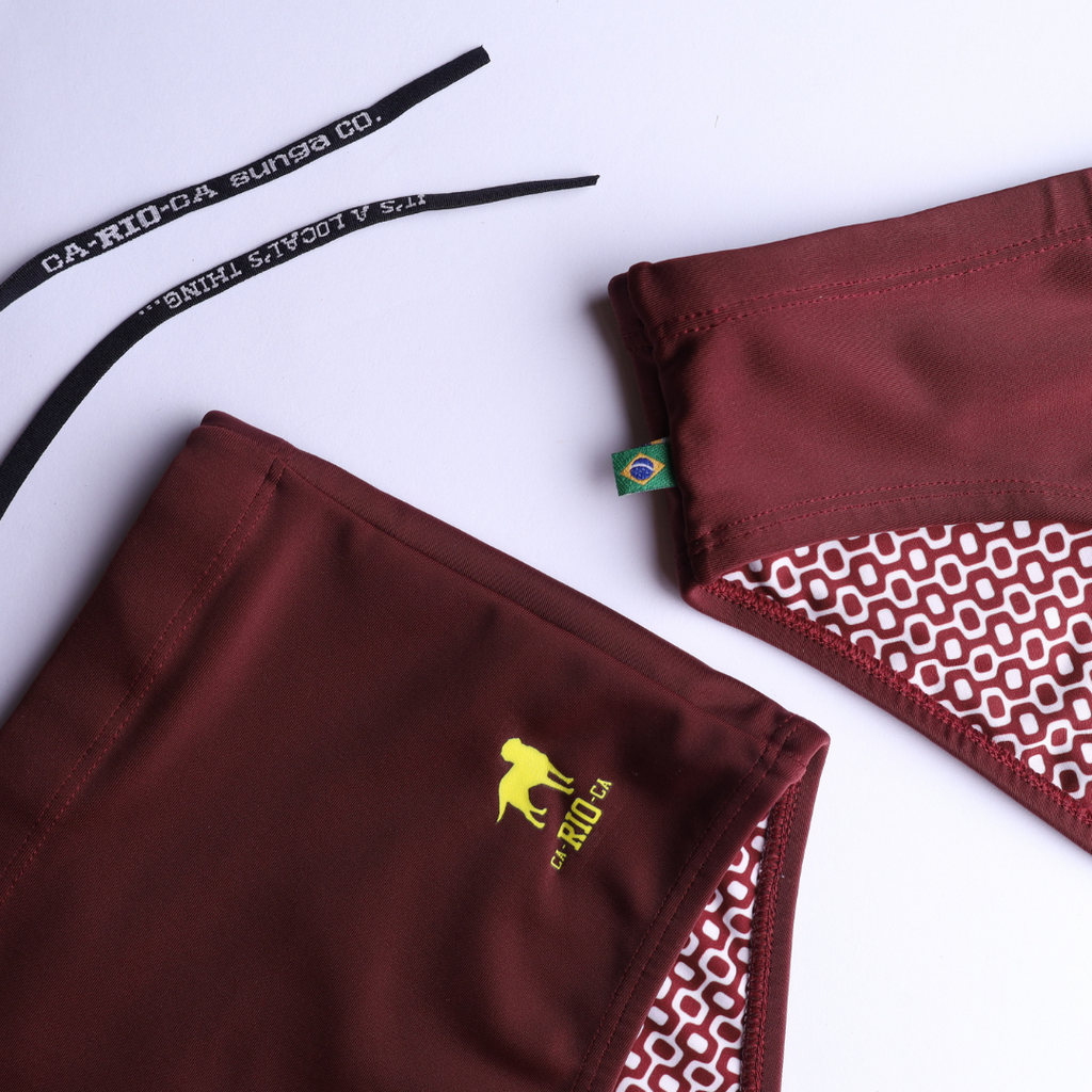 Barolo burgundy solids  Men's Swimming Sunga - Beachwear for Men