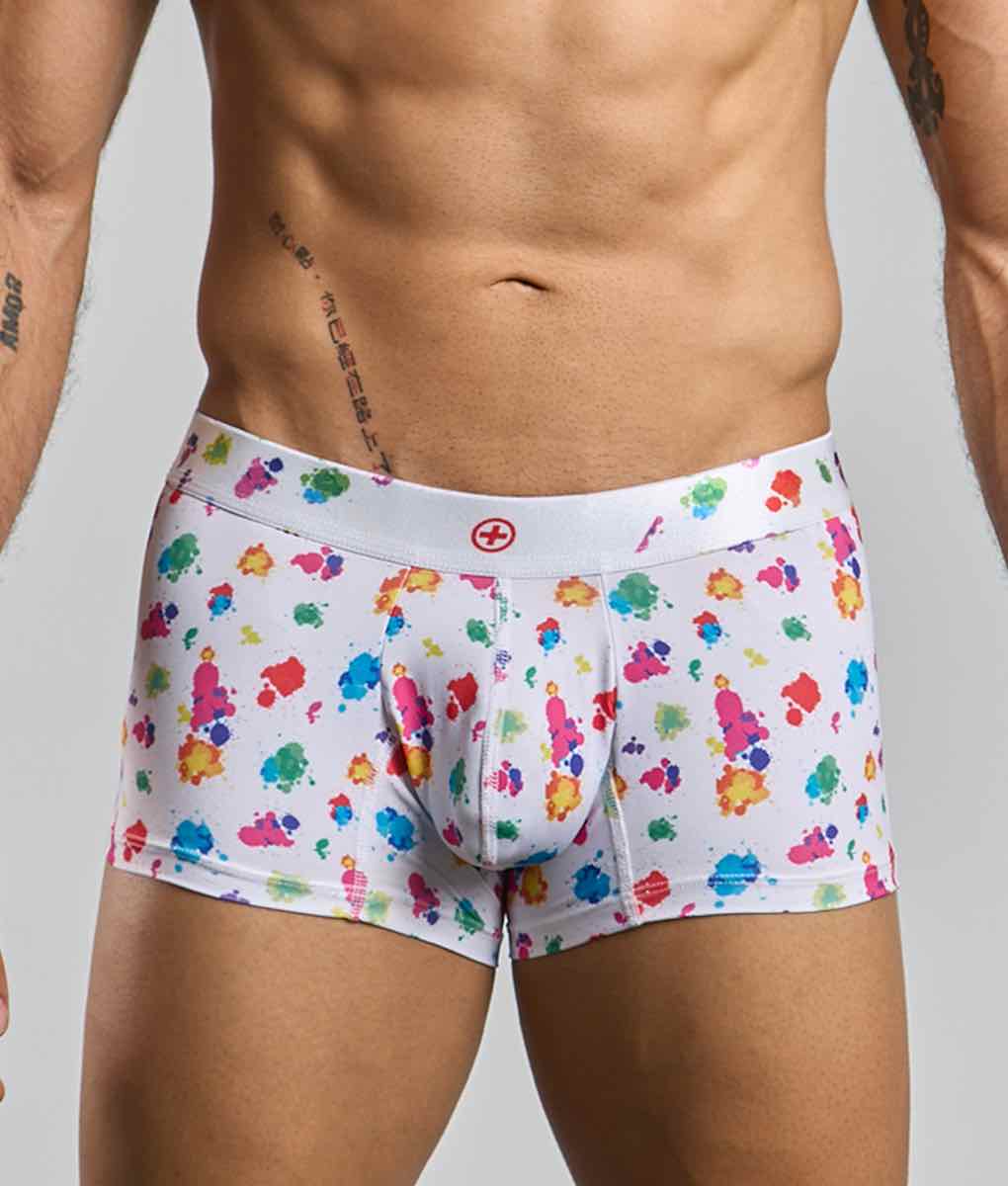 Malebasics Trunk Hipster - White Splash
