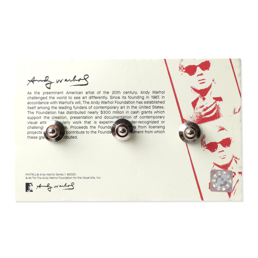 Andy Warhol Skulls Blue White Pin Set