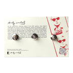 Andy Warhol Skulls Blue White Pin Set