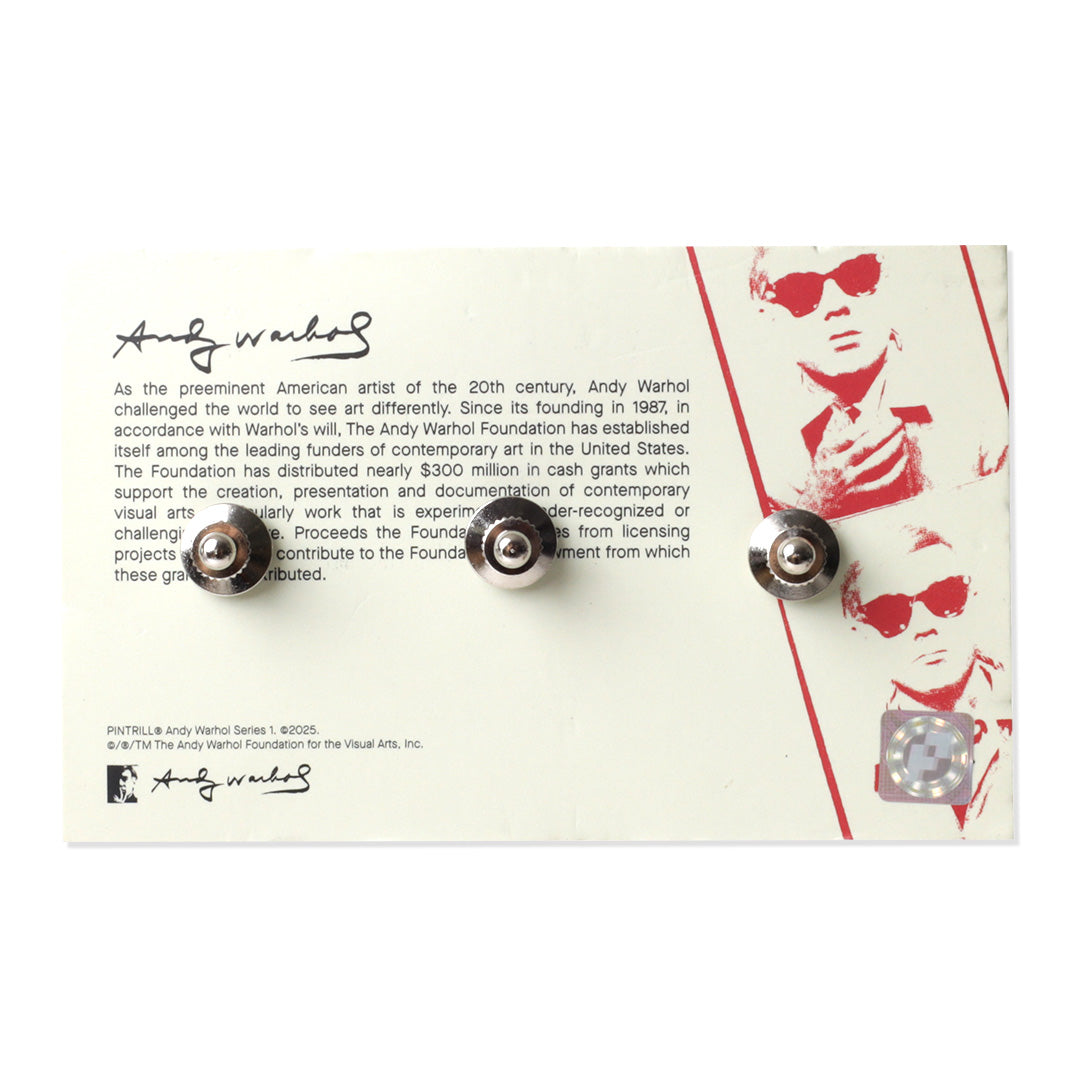 Andy Warhol Skulls Blue White Pin Set