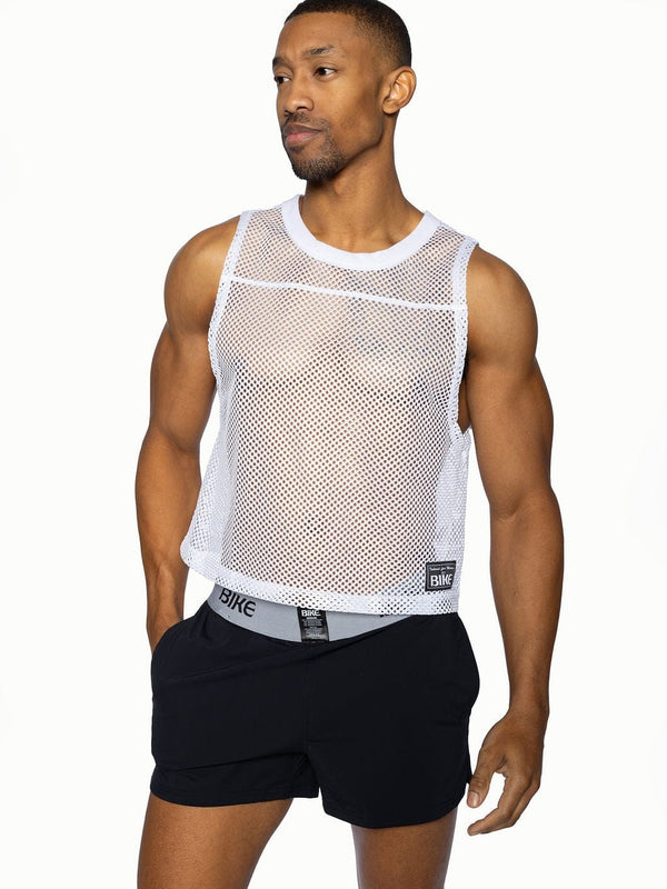 BIKE Short Sleeveless Practice Jersey - White
