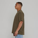 Talentless Mock Neck Tee Military Green