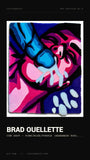 Brad Ouellette, CUM SHOT - Pink/Blue/Purple (handmade Rug), 2025