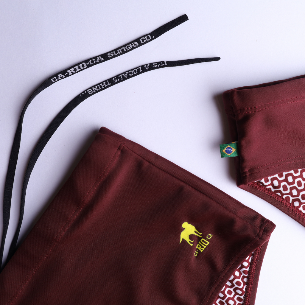 Barolo burgundy solids  Men's Swimming Sunga - Beachwear for Men