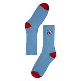 Robert Indiana Love Crew Socks - Blue