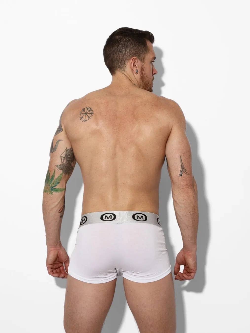 Mounderwear Modal Spandex Boxer Brief White