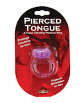 Pierced Tongue X-treme Vibrating Pleasure Ring - Purple