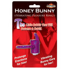 Horny Honey Bunny Vibro Cock Ring - Purple