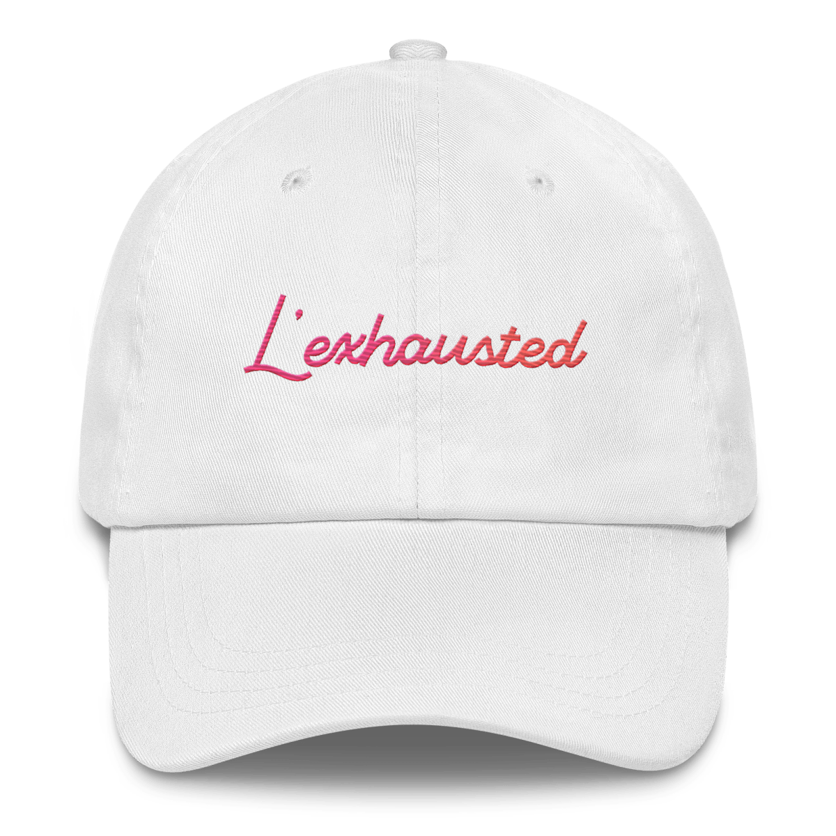 L'exhausted Gradient Embroidered Hat